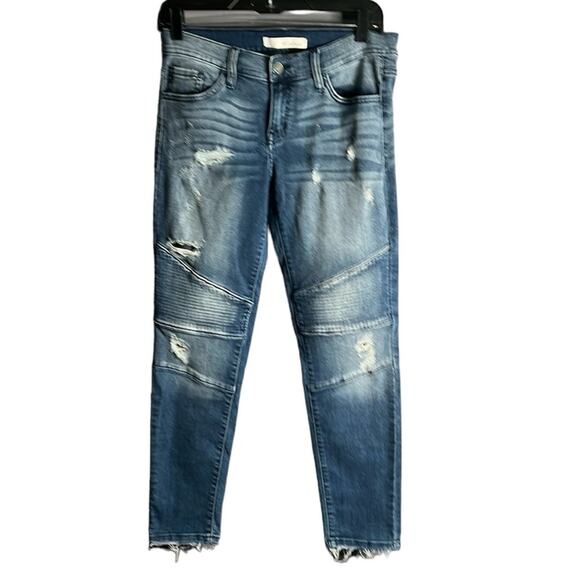 Kancan Low Rise Distressed Skinny Jeans Size 7/27 - Picture 1 of 7